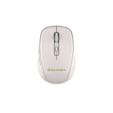 Tellur TLL491161 Green bežični miš, 2,4 Ghz, Nano prijemnik, krem