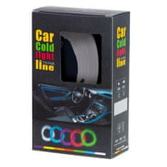 Ikonka LED ambijentalna rasvjeta za automobil / auto USB / 12V traka 5m bijela