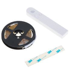 Ikonka LED traka s detektorom pokreta napajan baterijom USB 2M hladno bijela