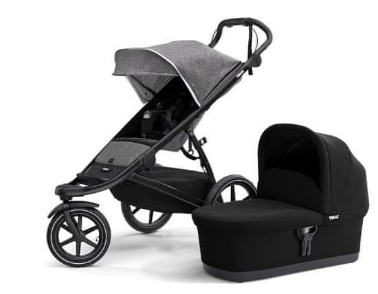 Thule Urban Glide 2 dječja kolica i košara, crna/bež