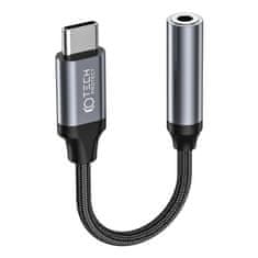 Tech-protect Ultraboost adapter USB-C / 3.5mm mini jack, crno