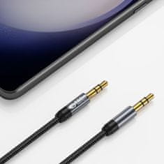 Tech-protect Ultraboost audio kabel 3.5mm mini jack 1.5m, crno
