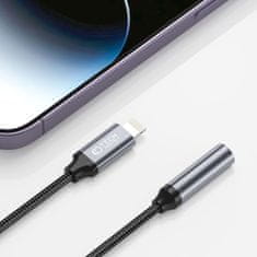 Tech-protect Ultraboost adapter Lightning / 3.5mm mini jack, crno