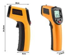 Verkgroup Digitalni laserski termometar baterije s LCD do 380 ° C