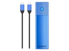 Orico PWM2-G2 vanjsko kućište za M.2 NVMe SSD v USB-C 3.2 Gen2, aluminij, plava (PWM2-G2-BL-EP)