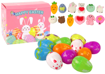 slomart LEAN TOYS uskršnji set squishy igračaka (uskrsna jaja, zeko) - 12 komada