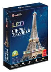 Bic 3D slagalica Eiffelov toranj LED pozadinsko osvjetljenje Cubicfun L091h
