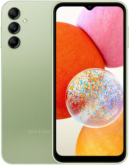 Samsung Galaxy A14 mobilni telefon, LTE, 4 GB/128 GB, svijetlo zelena (SM-A145RLGVEUE)