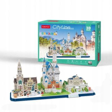 Bic KUBIČNA ZABAVNA SLAGALICA 3D Gradska linija Bavaria BAVARIJA 178 dijelova MC267H