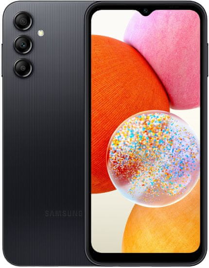 Samsung Galaxy A14 mobilni telefon, LTE, 4 GB/128 GB, crna (SM-A145RZKVEUE)