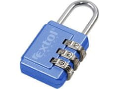 Extol Craft Kombinacijska brava s troznamenkastim kodom, 26x55mm, debljina visećeg oka 3,5mm, mogućnost promjene numeričkog koda, 1000 kombinacija