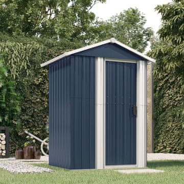 Vidaxl Vrtna kućica antracit 126x97,5x177 cm pocinčani čelik