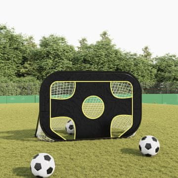 Vidaxl Nogometni gol s mrežom i podlogom, 120x80x80 cm