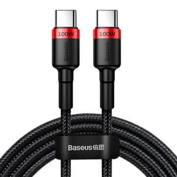 BASEUS Najlonski jaki USB-C kabel PD 100W 20V 5A 2m crni