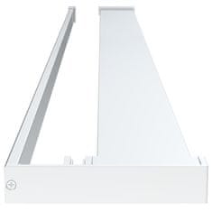 Vidaxl Pregrada za tuš s policom krom 115x195 cm staklo ESG i aluminij