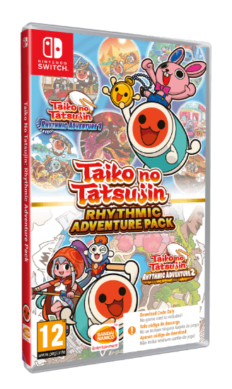 Namco Bandai Games Taiko no Tatsujin: Rhythmic Adventure komplet (Switch)
