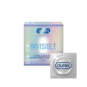  Durex Invisible Extra Lubricated kondomi, 3 komada