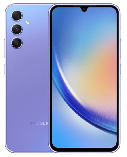 Samsung Galaxy A34 5G mobilni telefon, 6GB/128GB, svijetloljubičasta (SM-A346BLVAEUE)