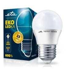 ETA LED žarulja E27, 7 W, hladna bijela, 6500K, 600 lm, 5 kom