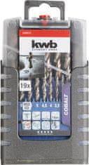 KWB Set kobaltnih svrdla za metal 1-10 mm 19/1 (49248920)