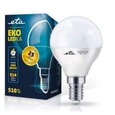 ETA LED žarulja E14, 6 W, hladna bijela, 6500K, 510 lm, 5 komada
