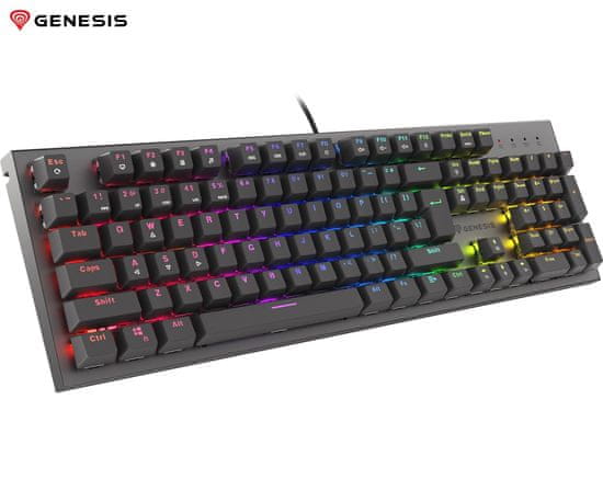 Genesis Thor 303 gaming tipkovnica, mehanička, RGB, crna