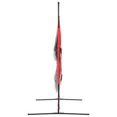 Vidaxl Prijenosna bejzbol mreža crno-crvena 183x105x183 cm