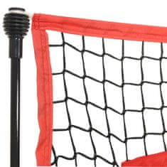 Vidaxl Prijenosna bejzbol mreža crno-crvena 183x105x183 cm