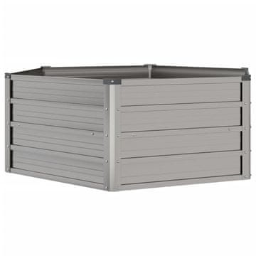 Vidaxl Povišena vrtna gredica boja hrđe 129x129x45 cm čelik COR-TEN