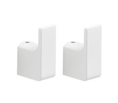 Gedy PIRENEI Set 2 Mat Bijele Kuke za Kupaonicu