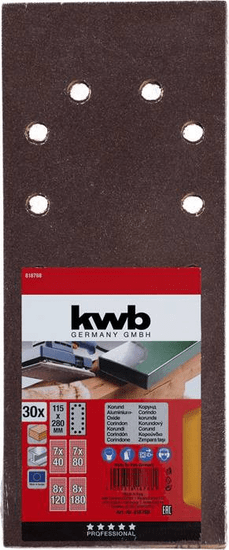 KWB brusni papir, 115x280 mm, 30/1 (49818788)
